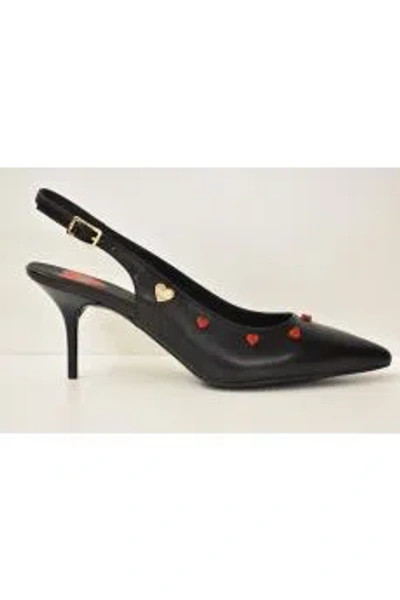 Moschino Chic Lace-up Flat Shoes For Women In Black