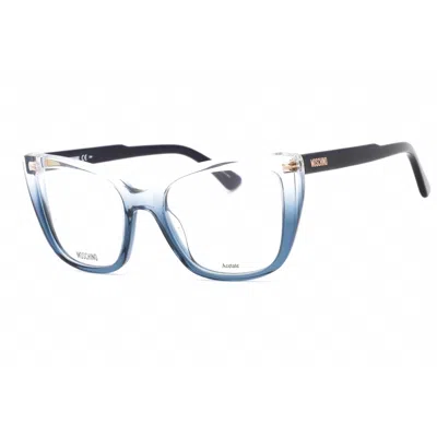 Moschino Ladies Blue Cat Eye Eyeglass Frames Mos603 In Yellow