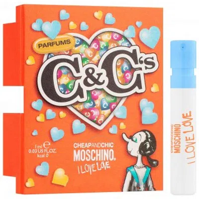 Moschino Ladies I Love Love Cheap And Chic Edt 0.03 oz Fragrances 8011003828319 In White