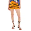 MOSCHINO MOSCHINO LADIES ORANGE YEAR OF THE TIGER SHORTS