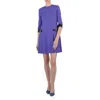 MOSCHINO MOSCHINO LADIES PURPLE LONG SLEEVE DRESS