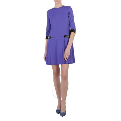 Moschino Ladies Purple Long Sleeve Dress