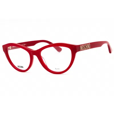 Moschino Ladies Red Cat Eye Eyeglass Frames Mos623