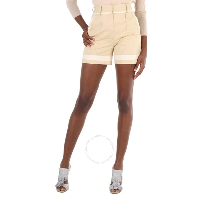 Moschino Ladies Sartorial Pleated High Waist Shorts In N/a
