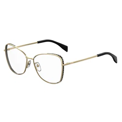 Moschino Ladies' Spectacle Frame  Mos516-j5g  56 Mm Gbby2 In Gold