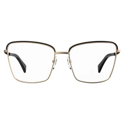 Moschino Pink Metal Women's Frames In Multi