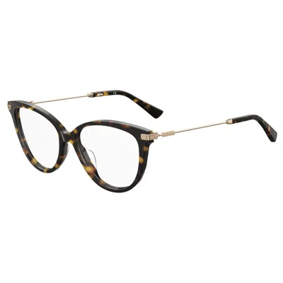 Moschino Ladies' Spectacle Frame  Mos561-086  52 Mm Gbby2 In Black