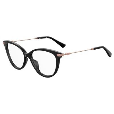 Moschino Ladies' Spectacle Frame  Mos561-807  52 Mm Gbby2 In Black
