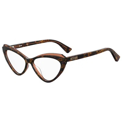 Moschino Ladies' Spectacle Frame  Mos568-l9g  54 Mm Gbby2 In Brown