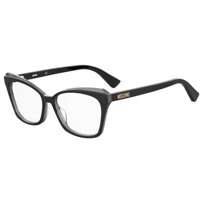 Moschino Ladies' Spectacle Frame  Mos569-08a  53 Mm Gbby2 In Black