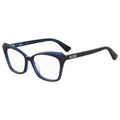 Moschino Ladies' Spectacle Frame  Mos569-ipr  53 Mm Gbby2 In Blue