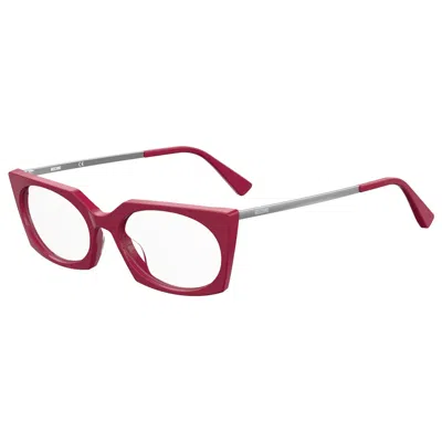 Moschino Ladies' Spectacle Frame  Mos570-lhf  54 Mm Gbby2 In Red