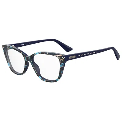 Moschino Ladies' Spectacle Frame  Mos583-edc  54 Mm Gbby2 In Black
