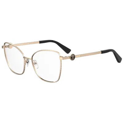 Moschino Ladies' Spectacle Frame  Mos587-000  53 Mm Gbby2 In Gold