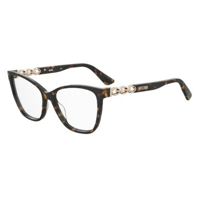 Moschino Ladies' Spectacle Frame  Mos588-086f515  55 Mm Gbby2 In Brown