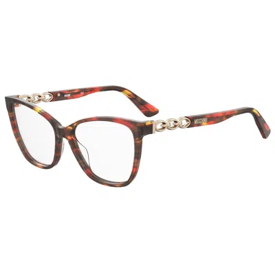 Moschino Ladies' Spectacle Frame  Mos588-93w  53 Mm Gbby2 In Brown
