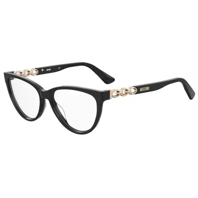 Moschino Ladies' Spectacle Frame  Mos589-807  53 Mm Gbby2 In Black