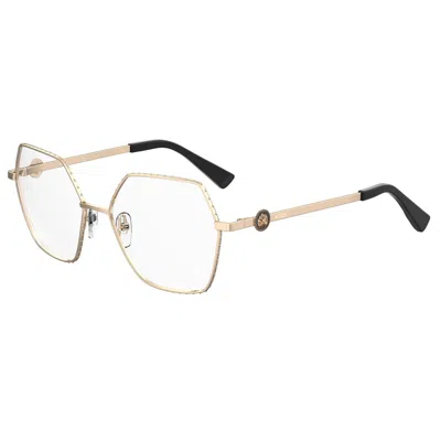 Moschino Ladies' Spectacle Frame  Mos593-000  54 Mm Gbby2 In Gold