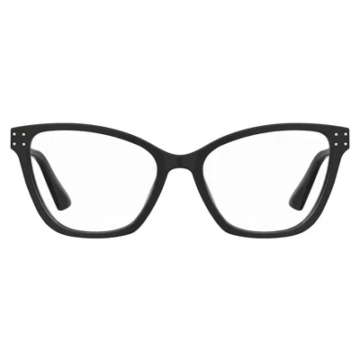 Moschino Ladies' Spectacle Frame  Mos595-807  54 Mm Gbby2 In Black