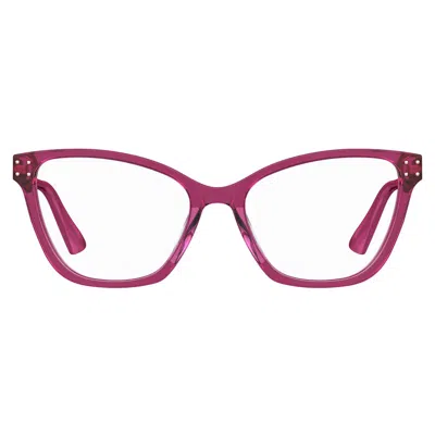 Moschino Ladies' Spectacle Frame  Mos595-mu1  54 Mm Gbby2 In Pink