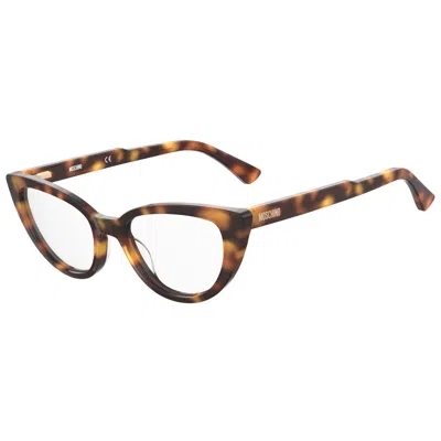 Moschino Ladies' Spectacle Frame  Mos605-05l  51 Mm Gbby2 In Brown
