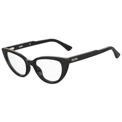 Moschino Ladies' Spectacle Frame  Mos605-807  51 Mm Gbby2 In Black
