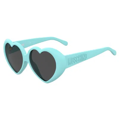 Moschino Ladies' Sunglasses  Mos128-s-mvu-ir  57 Mm Gbby2 In Blue