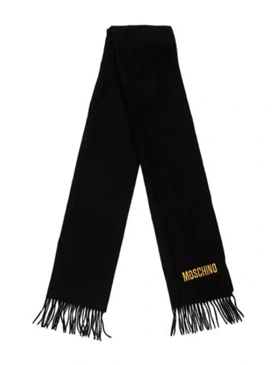 Pre-owned Moschino Lambswool Scarf In Black