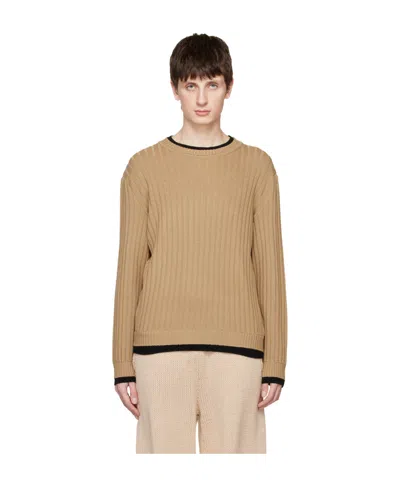 Moschino Laminated Sweater In Nude