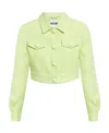 Moschino Lapel Jacket In Yellow