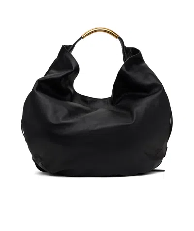 Moschino Large Handle Me Shoulder Bag In Black