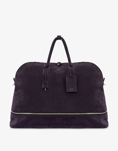 Moschino Large Travel Bag In Purple