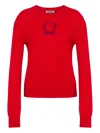 Moschino Wool Blend Pullover Laurel Crown