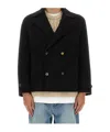 Moschino Blazer Featuring Notched Lapels And Button Detailing In Black