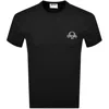 Moschino Men T-shirt With Embroidery In Black