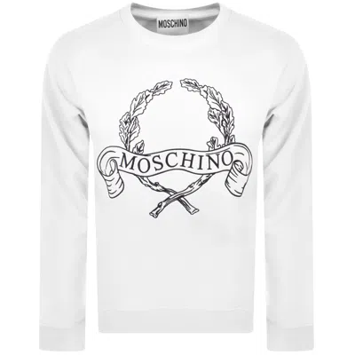 Moschino Laurel Crown Sweatshirt White