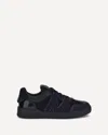 Moschino Leather And Mesh Sneakers In Black