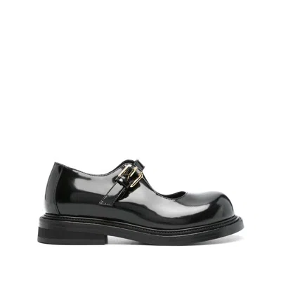 MOSCHINO LEATHER BALLET FLATS