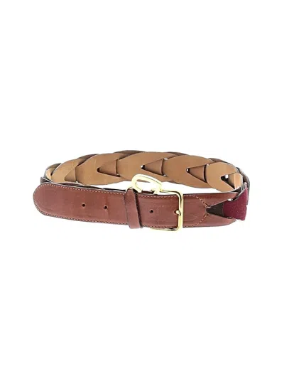 Pre-owned Moschino Leather Belt In Brown