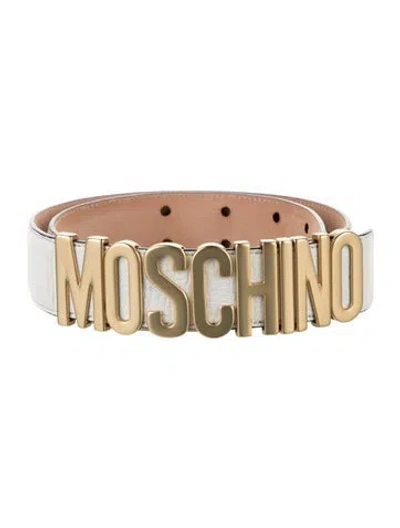 Pre-owned Moschino Leather Belt In Multi
