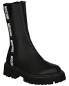 Moschino Woman Ankle Boots Black Size 8 Textile Fibers In Black