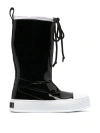 Moschino Rubber-toecap Platform Boots In Black
