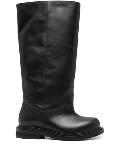 MOSCHINO LEATHER BOOTS