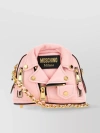 MOSCHINO LEATHER CHAIN SHOULDER BAG