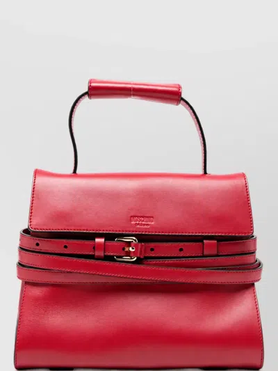 Moschino Leather Clutch Bag