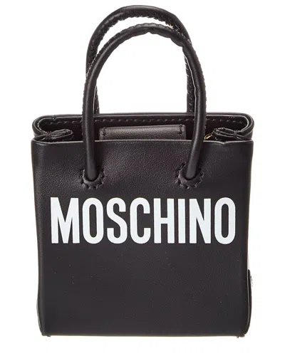 Pre-owned Moschino Leather Coin Pouch (authentic Pre-loved)