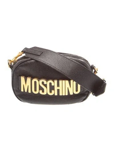 Pre-owned Moschino Leather Crossbody Bag In Brown