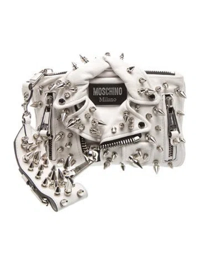 Pre-owned Moschino Leather Crossbody Bag In Multi