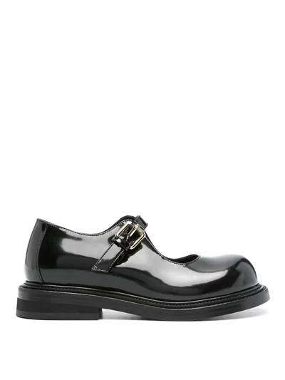 MOSCHINO LEATHER FLATS