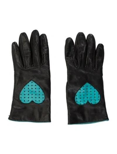 Pre-owned Moschino Leather Glove In Multi